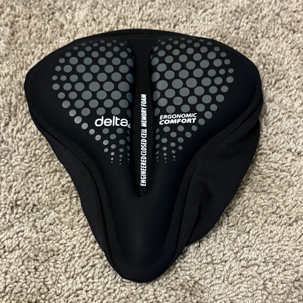 Delta cycle large Black Memory Foam Bike Seat Cushion